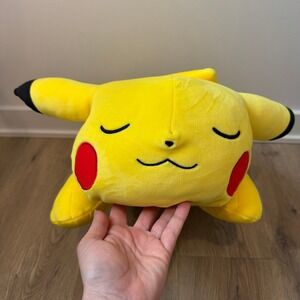 Pokemon Sleeping Pikachu Plush 18 Inch Large Stuffed Animal Pillow Buddy Yellow